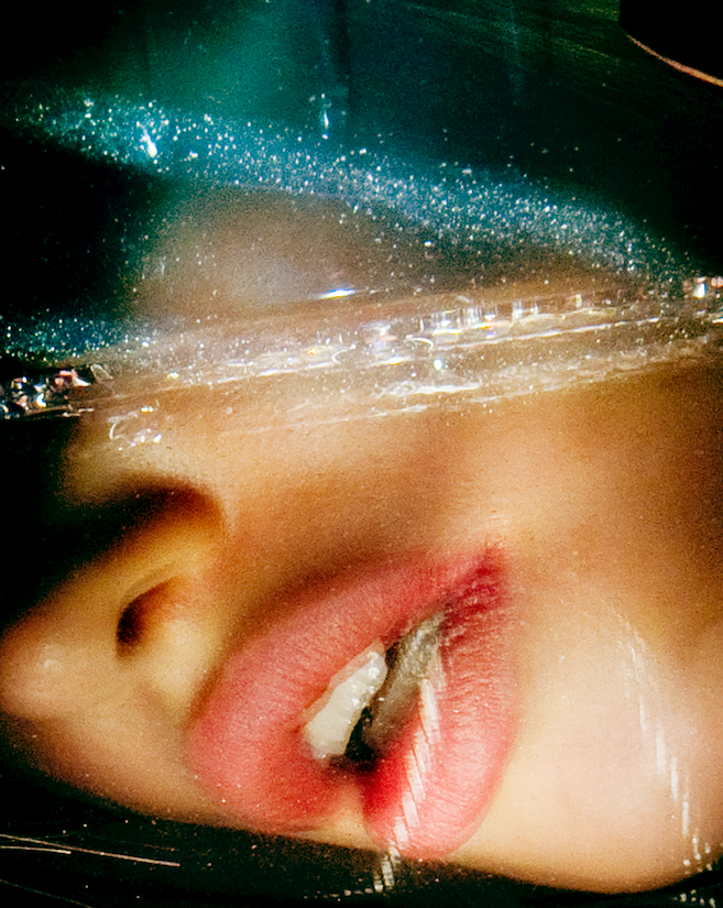 Mouth, photograph from the Glass Candy series by Michael Donovan